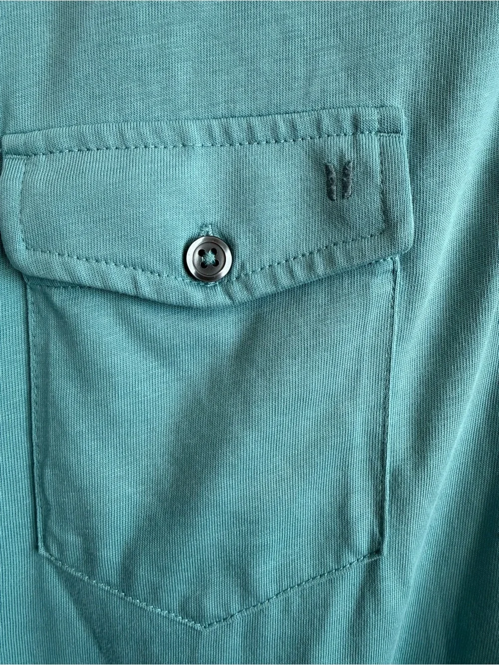 Linksoul Tempus Fugit Pocket Polo Golf Shirt Seafoam Blue